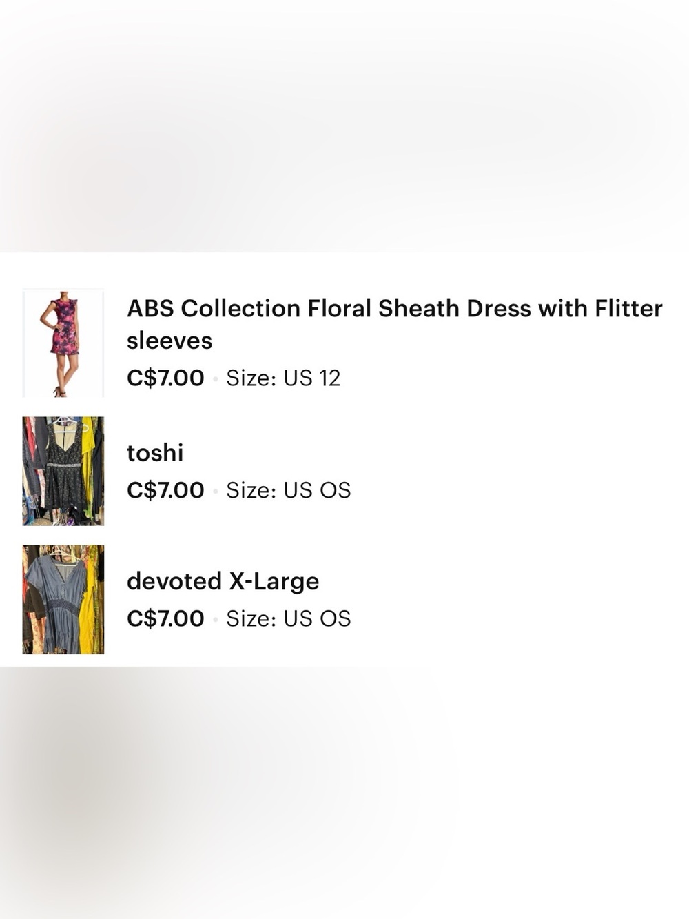 Bundle for Angela 3 dresses